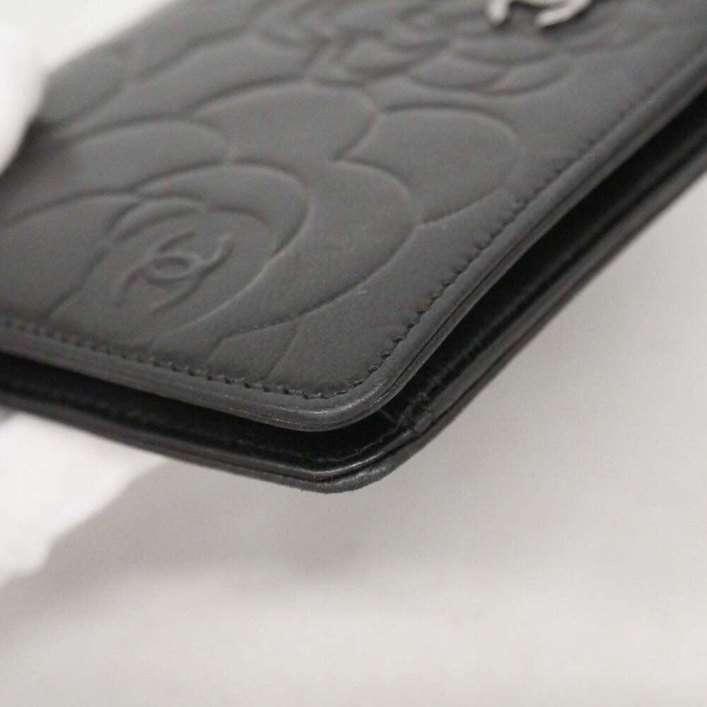 CHANEL Black Lambskin Leather Wallet - Picture 8 of 10
